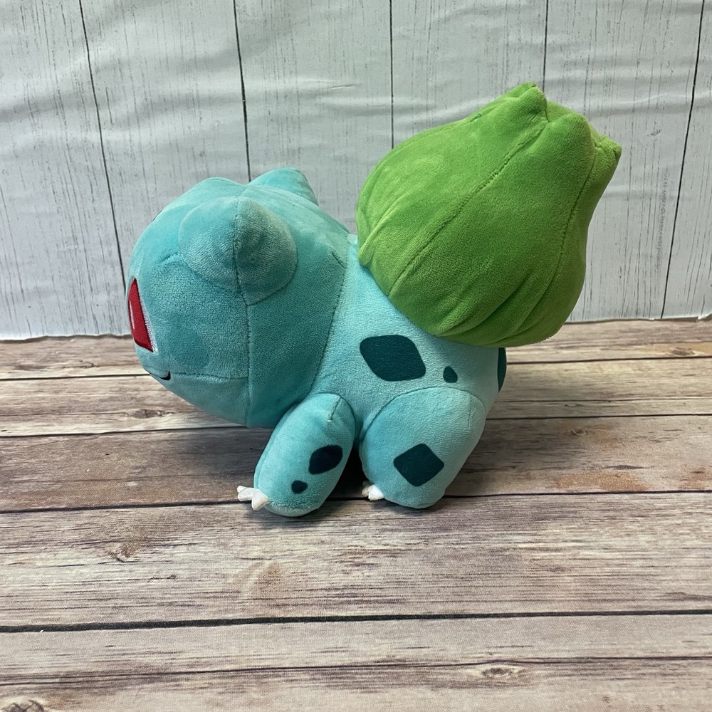 2021 Pokemon Bulbasaur Plush Toy Jazwares Small 8-10 Inches Cut Tag Stuffy - Picture 2 of 7